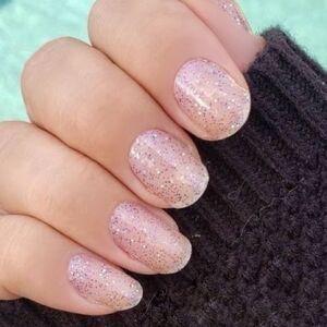 Color Street | Candied Lavender a purple glitter overlay nail strips